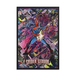 Spider-Punk - Spider-Man - Spider-Geddon #1 Variant Cover Comic Canvas Framed Reproduction Print