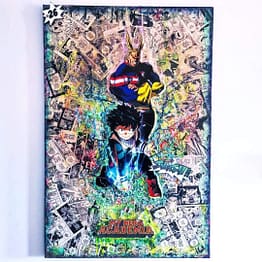My Hero Academia | Deku and AllMight | Manga Collage Canvas