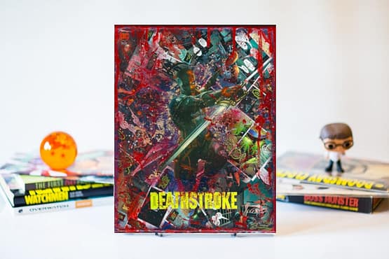 Deathstroke | One of A Kind Handmade DC Comic Book Canvas