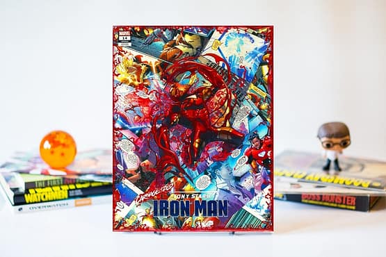Iron Man Carnagized Variant Cover – One of A Kind Marvel Comic Book Canvas
