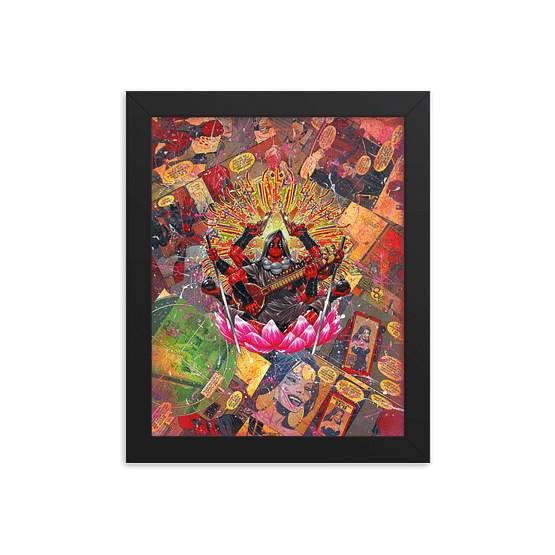 Deadpool – Zenpool Comic Canvas Framed Reproduction Print