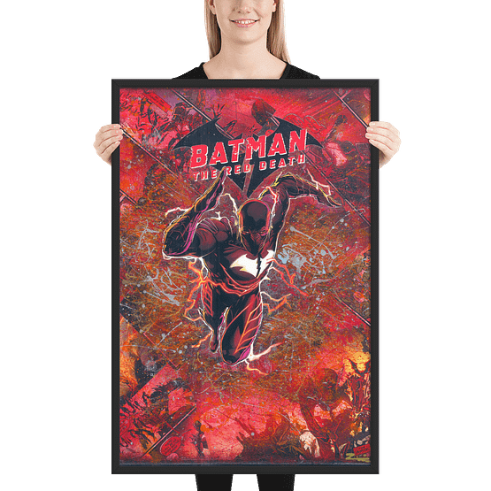 Batman: The Red Death – Dark Knights Metal – Comic Canvas Framed Reproduction Print