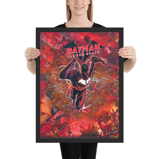 Batman: The Red Death – Dark Knights Metal – Comic Canvas Framed Reproduction Print