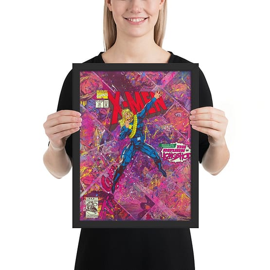 X-Men Comic Canvas – ‘The Return of Longshot’ Framed Reproduction Print