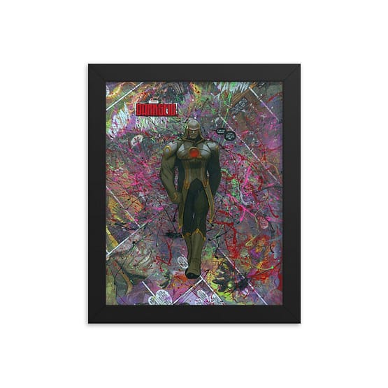 Darkseid Comic Canvas Framed Reproduction Print