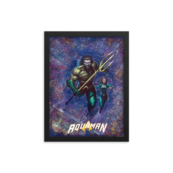 Aquaman #1 Variant Cover – First Edition DC Comics Canvas Framed Print