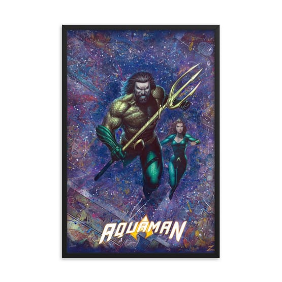 Aquaman #1 Variant Cover – First Edition DC Comics Canvas Framed Print