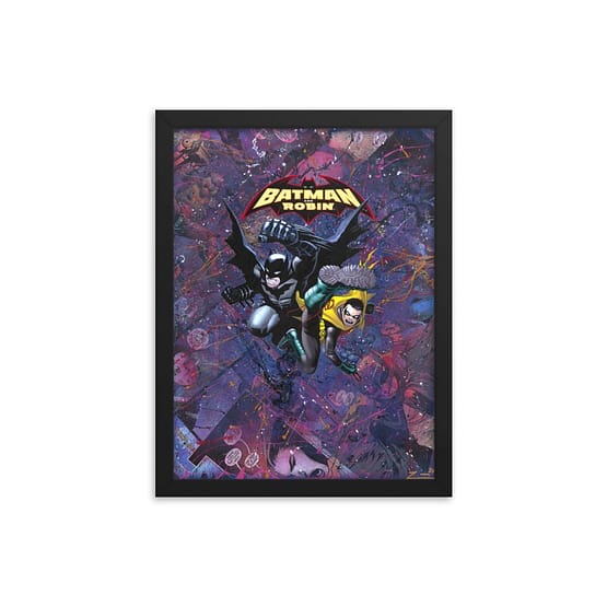 Batman and Robin #0 – DC Comic Canvas Framed Print