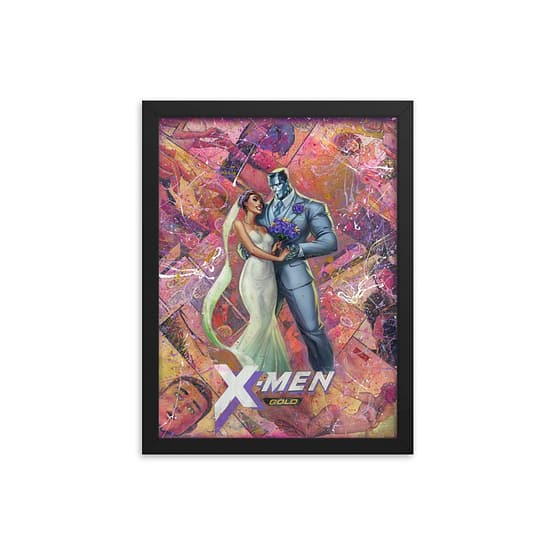 Kitty and Colossus – X-Men Gold #30 Variant Edition Framed Print
