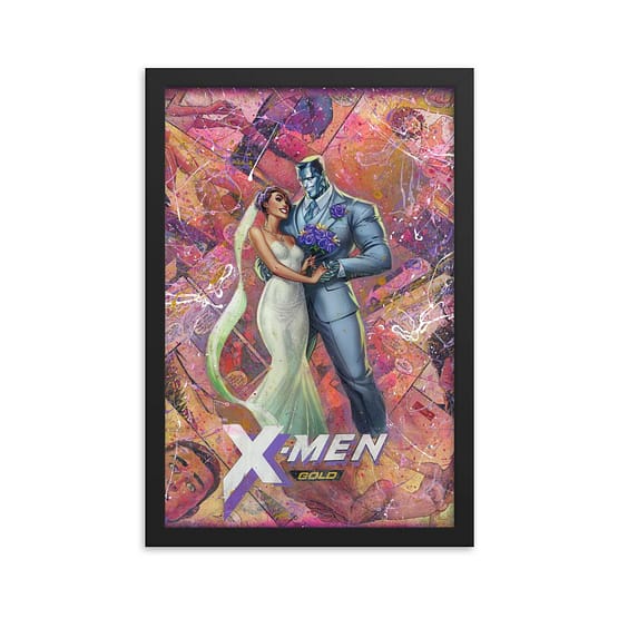 Kitty and Colossus – X-Men Gold #30 Variant Edition Framed Print