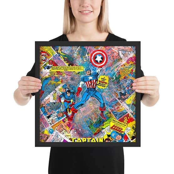 Captain America | True Beievers #1 |Framed Print