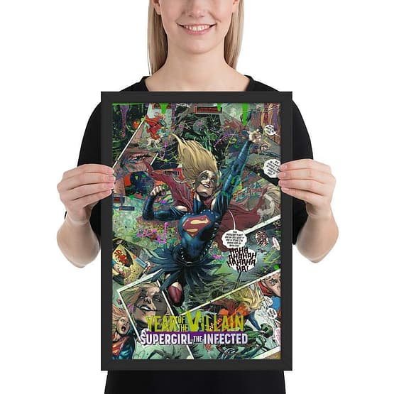 The Supergirl Who Laughs Framed Print