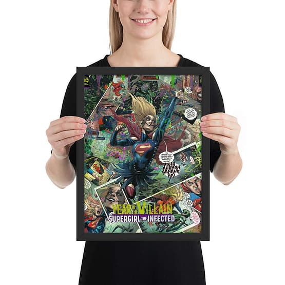 The Supergirl Who Laughs Framed Print