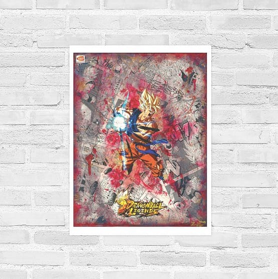 Goku | Super Saiyan Dragon Ball Legends Comic Collage Print