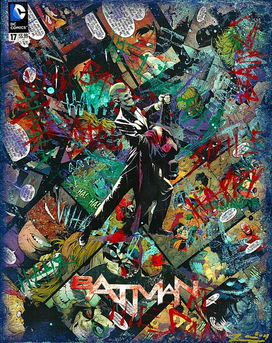 The Joker – Batman #17 Custom Variant Cover – One of A Kind DC Comic Book Canvas